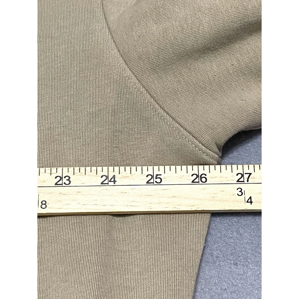 The North Face Mens XL Crewneck Sweatshirt Olive Green Embroidered Logo Fleece
